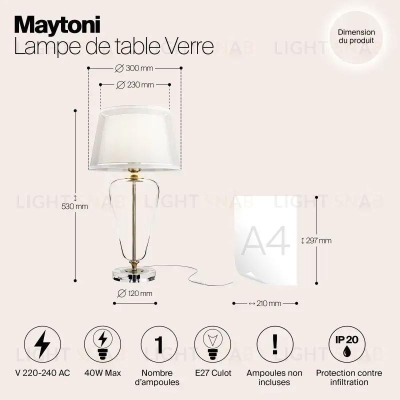 Настольная лампа Maytoni Z005TL-01BS Z005TL-01BS