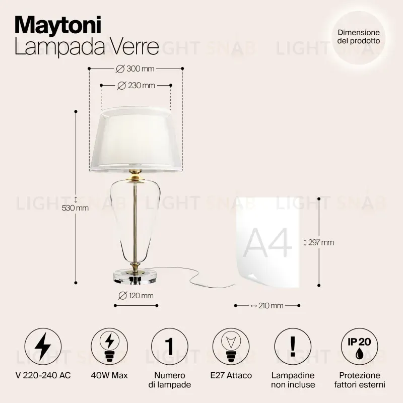 Настольная лампа Maytoni Z005TL-01BS Z005TL-01BS