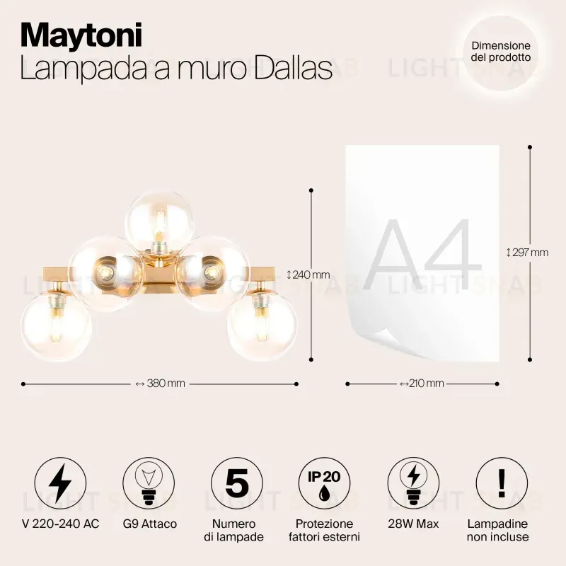 Бра Maytoni MOD547WL-05G MOD547WL-05G