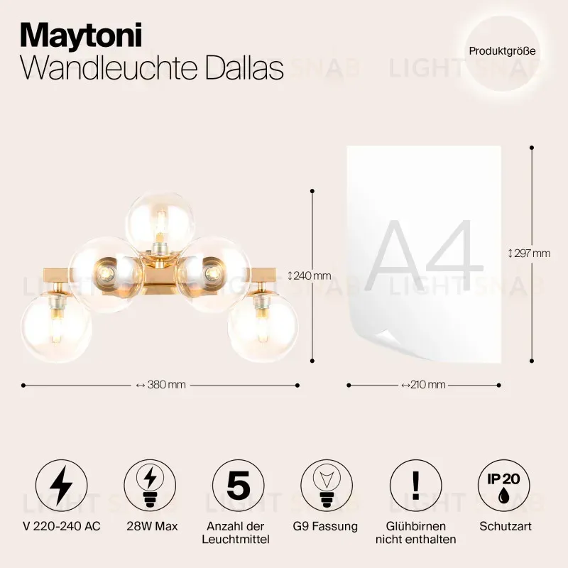 Бра Maytoni MOD547WL-05G MOD547WL-05G