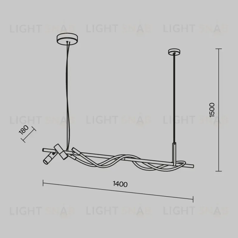 Подвесной светильник Maytoni MOD166PL-L30GB3K MOD166PL-L30GB3K