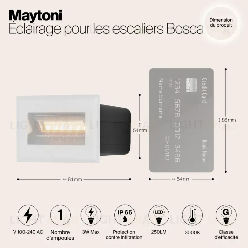 Светильник для ступеней Maytoni O045SL-L3W3K O045SL-L3W3K