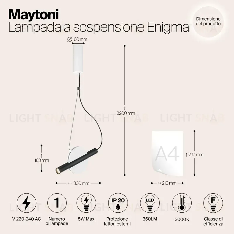 Подвесной светильник Maytoni MOD150PL-L5W3K MOD150PL-L5W3K