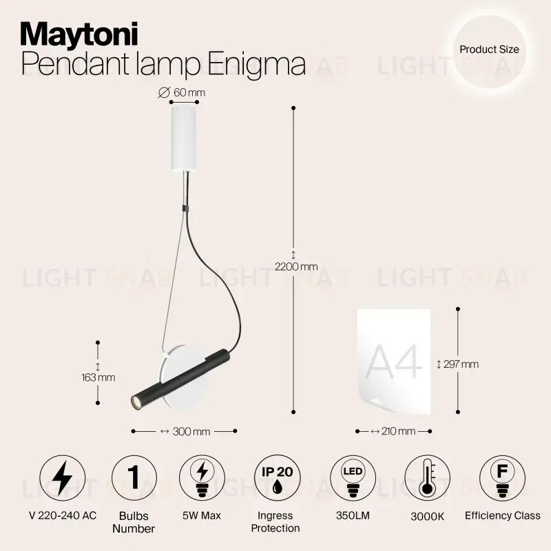 Подвесной светильник Maytoni MOD150PL-L5W3K MOD150PL-L5W3K