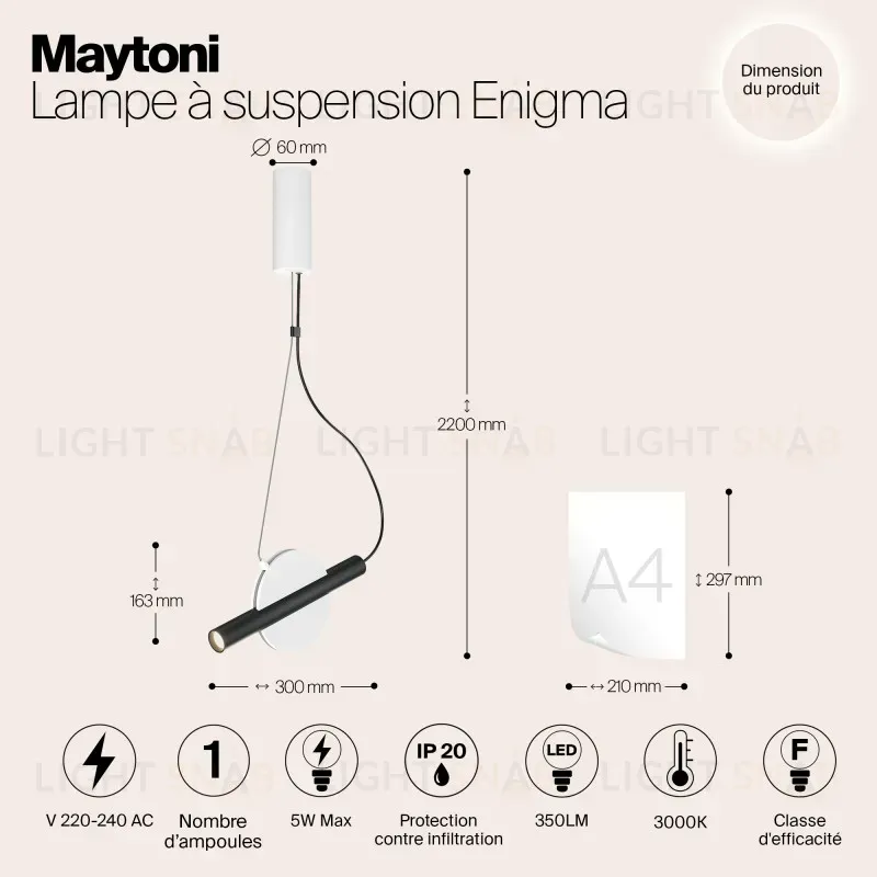 Подвесной светильник Maytoni MOD150PL-L5W3K MOD150PL-L5W3K