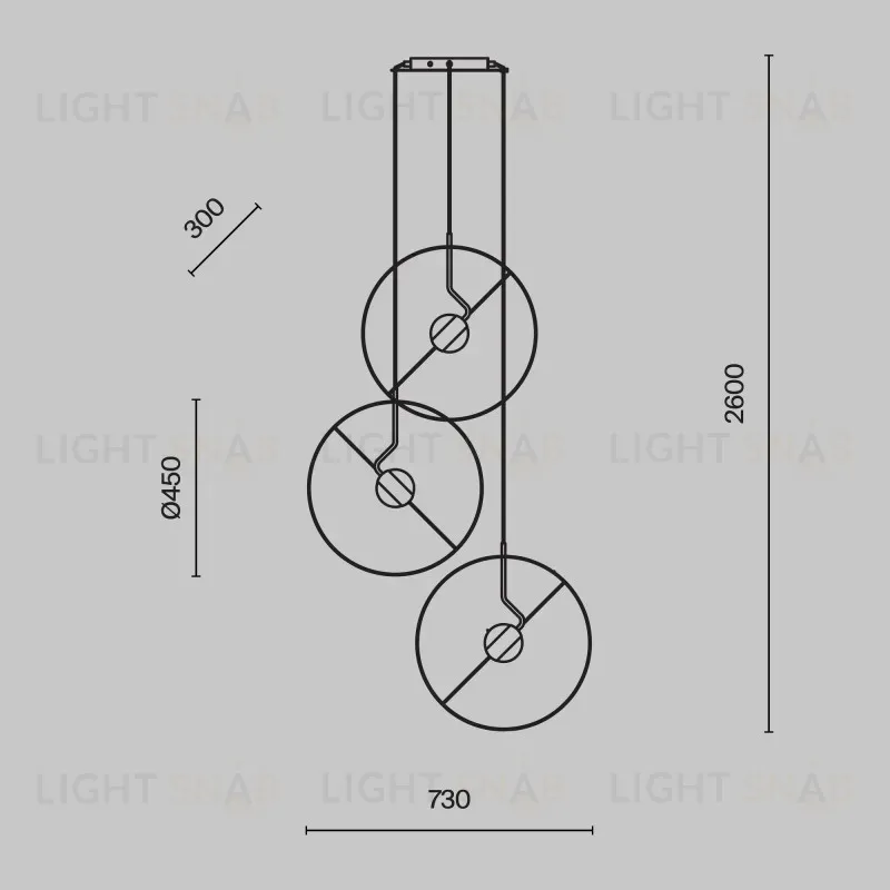 Подвесная люстра Maytoni MOD154PL-L6W3K1 MOD154PL-L6W3K1