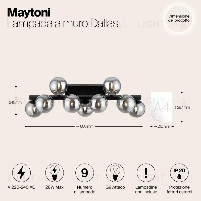 Бра Maytoni MOD547WL-09B MOD547WL-09B