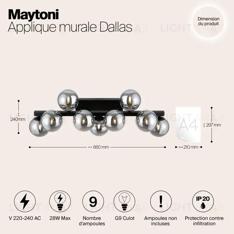 Бра Maytoni MOD547WL-09B MOD547WL-09B