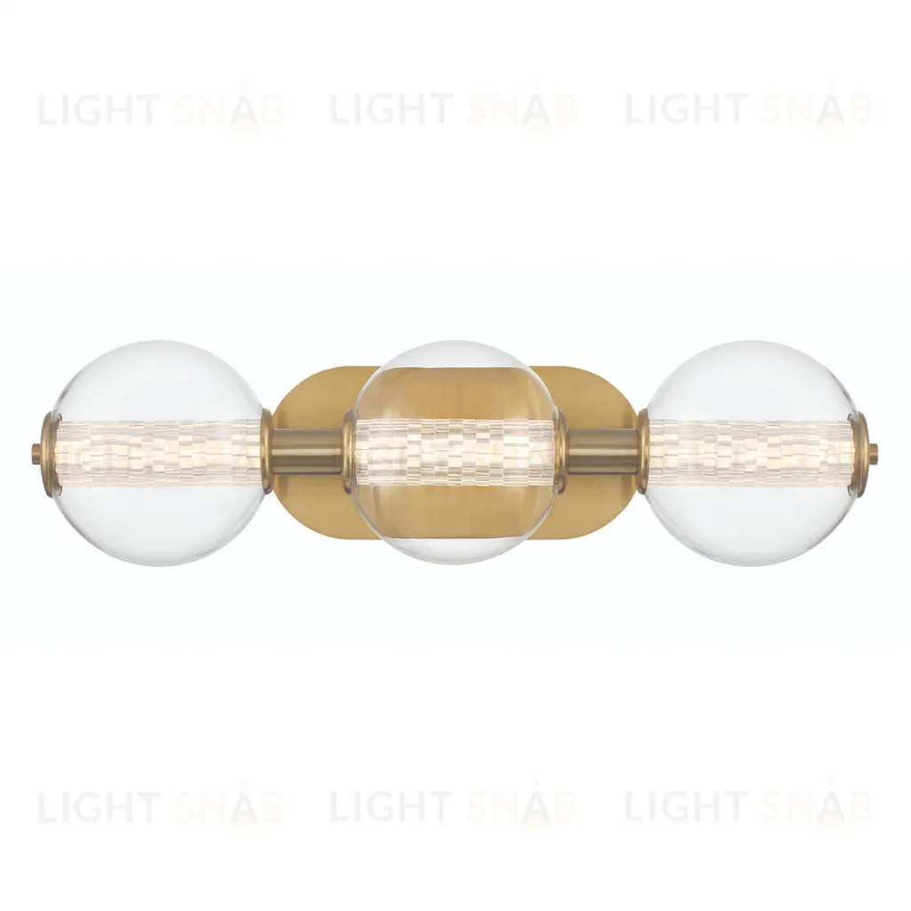 Бра для ванных комнат Eurofase, Арт. QN-ATOMO-3W-BG QN-ATOMO-3W-BG