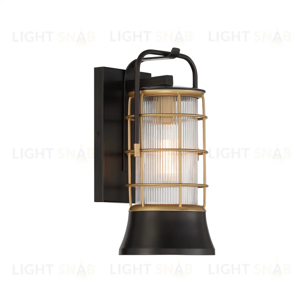 Настенный фонарь Eurofase, Арт. QN-RIVAMAR-S-BLK-GD QN-RIVAMAR-S-BLK-GD