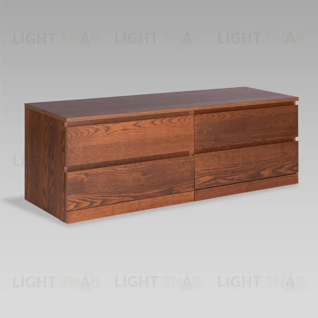 S01736 Варма Прайм 4Д комод 160x55x48 шпон ясень, коричневый S01736