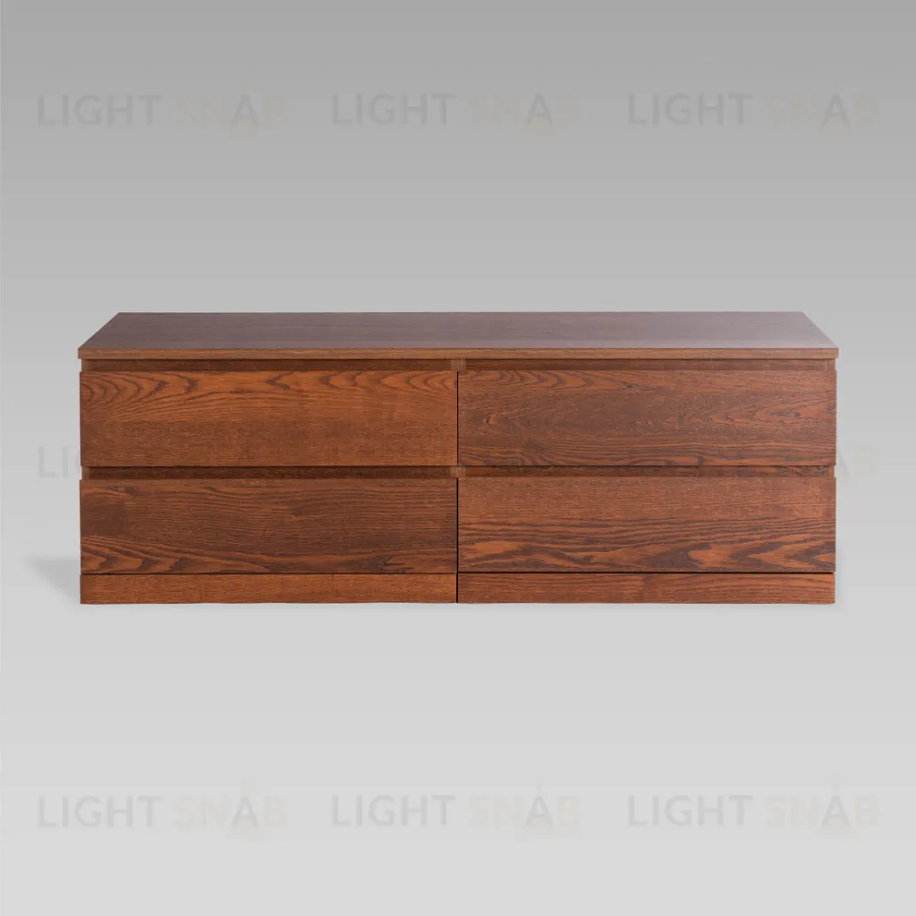 S01736 Варма Прайм 4Д комод 160x55x48 шпон ясень, коричневый S01736