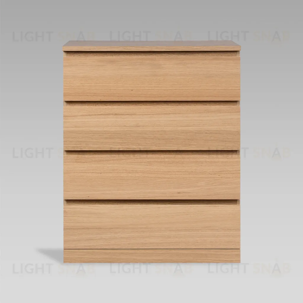 S01699 Варма Прайм 4 комод 80x100x48 шпон дуб беленый S01699