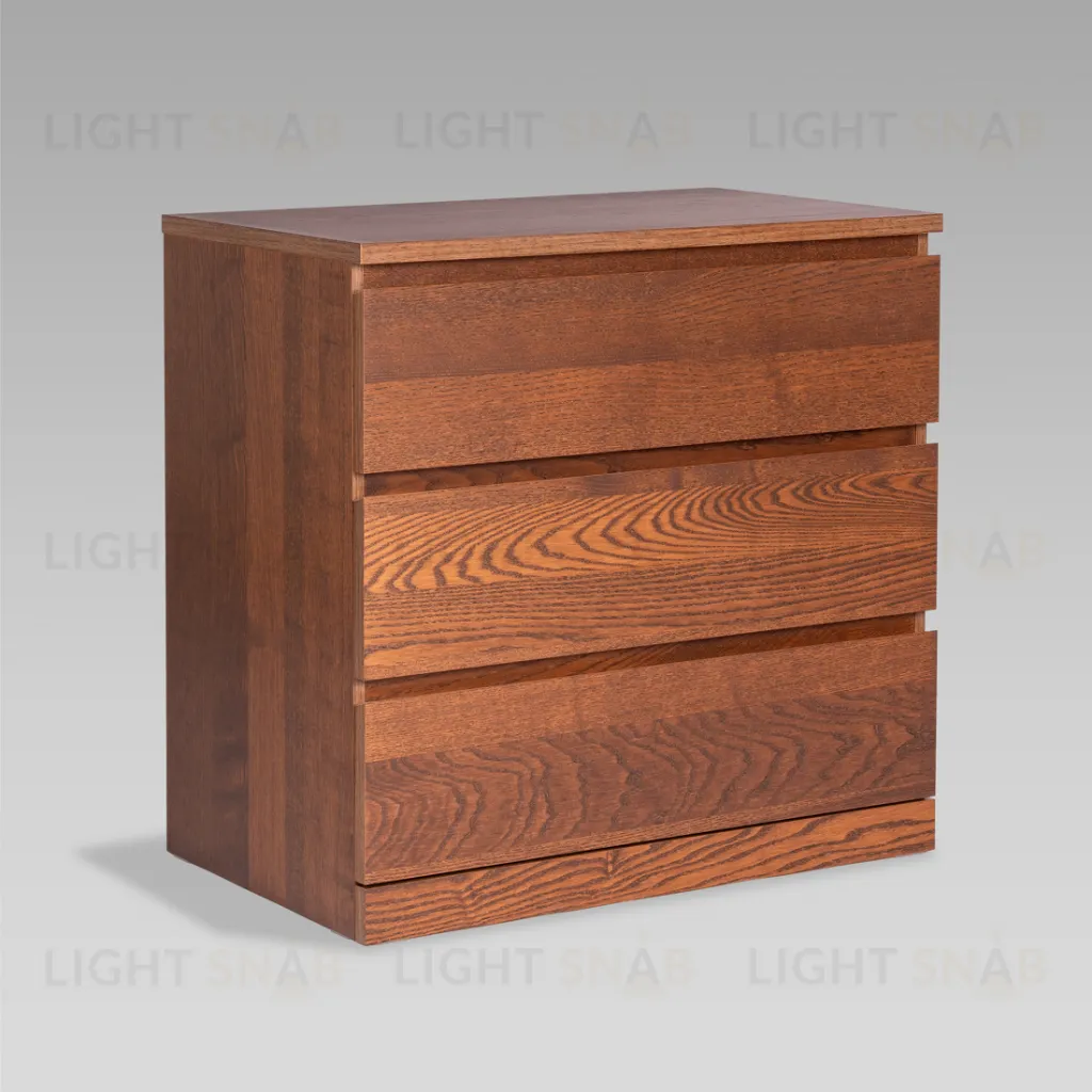S01675 Варма Прайм 3 комод 80x77x48 шпон ясень, коричневый S01675