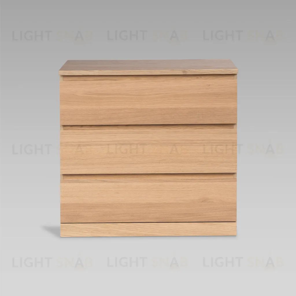 S01668 Варма Прайм 3 комод 80x77x48 шпон дуб беленый S01668