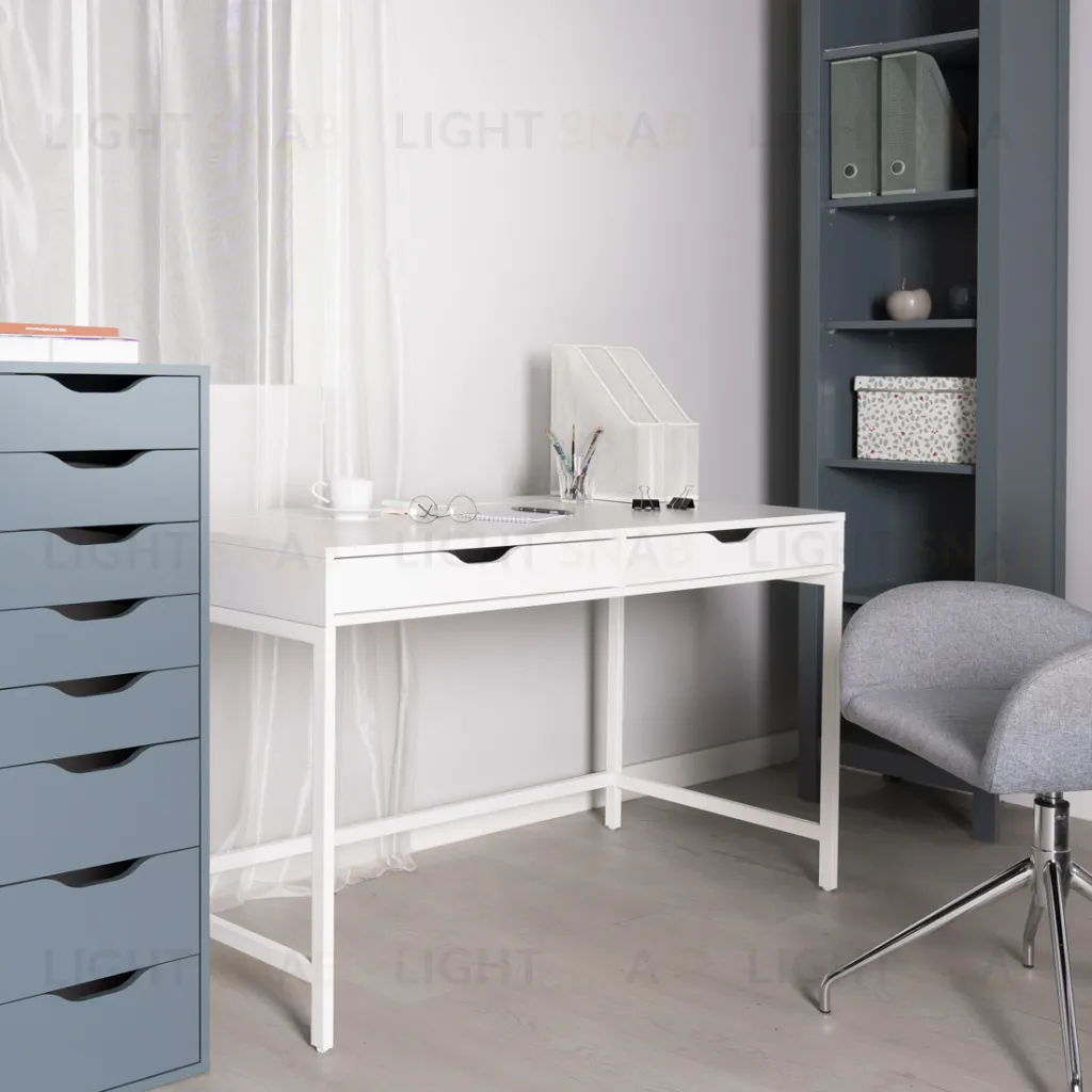 S01439 Ингар Д 132 стол письменный 132x58x76, белый S01439