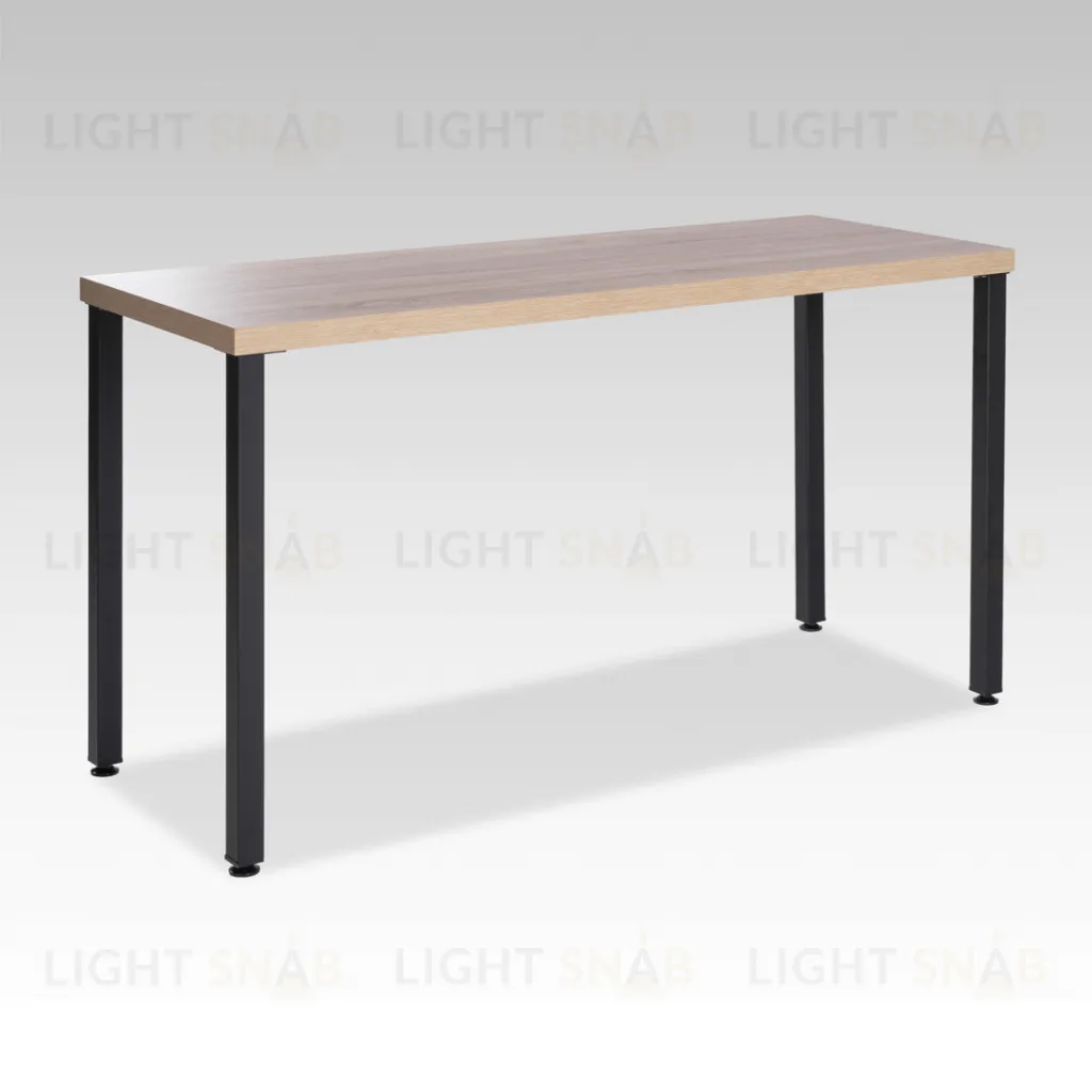 S01408 Ингар 2/ТТ стол письменный 140x75x55, дуб беленый/черный S01408