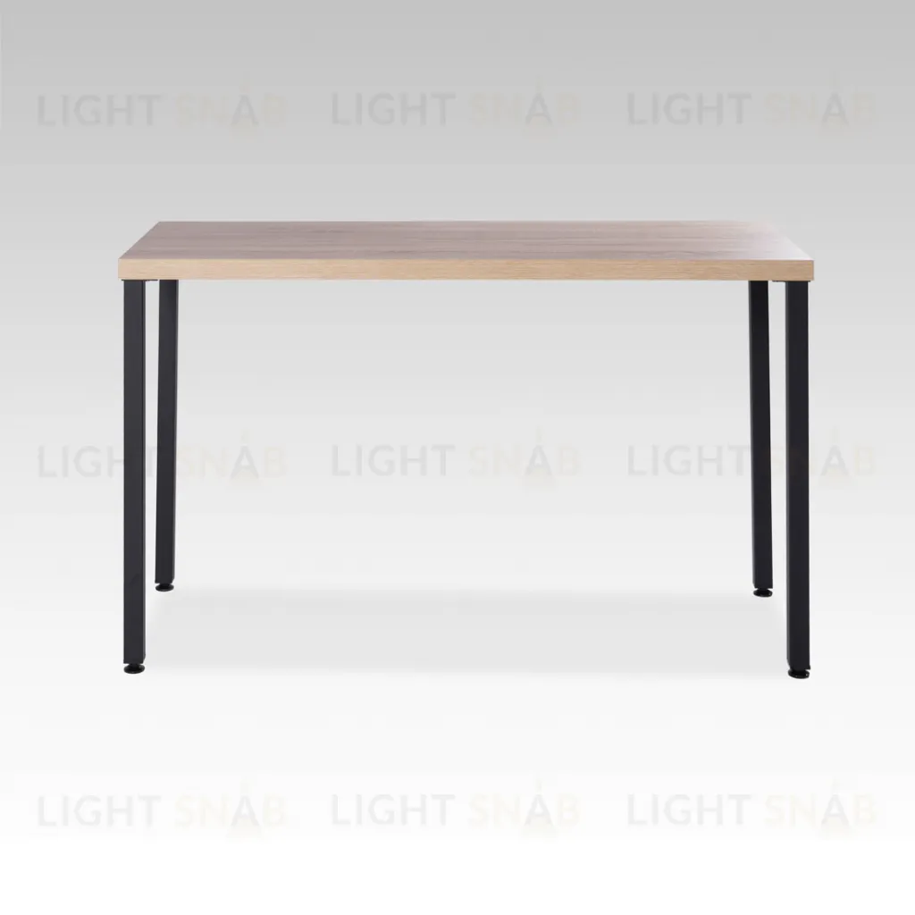 S01385 Ингар 1/ТТ стол письменный 120x75x55, дуб беленый/черный S01385