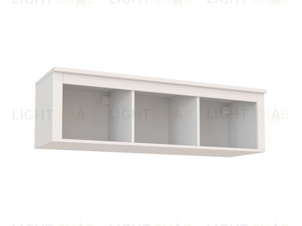 2.08.17.150.1 САГА полка навесная 3 секции белая 2.08.17.150.1