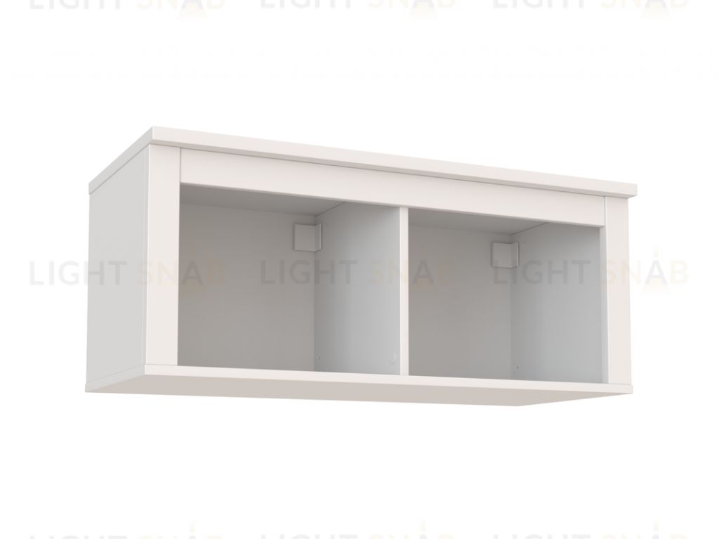 2.08.17.140.1 САГА полка навесная 2 секции белая 2.08.17.140.1