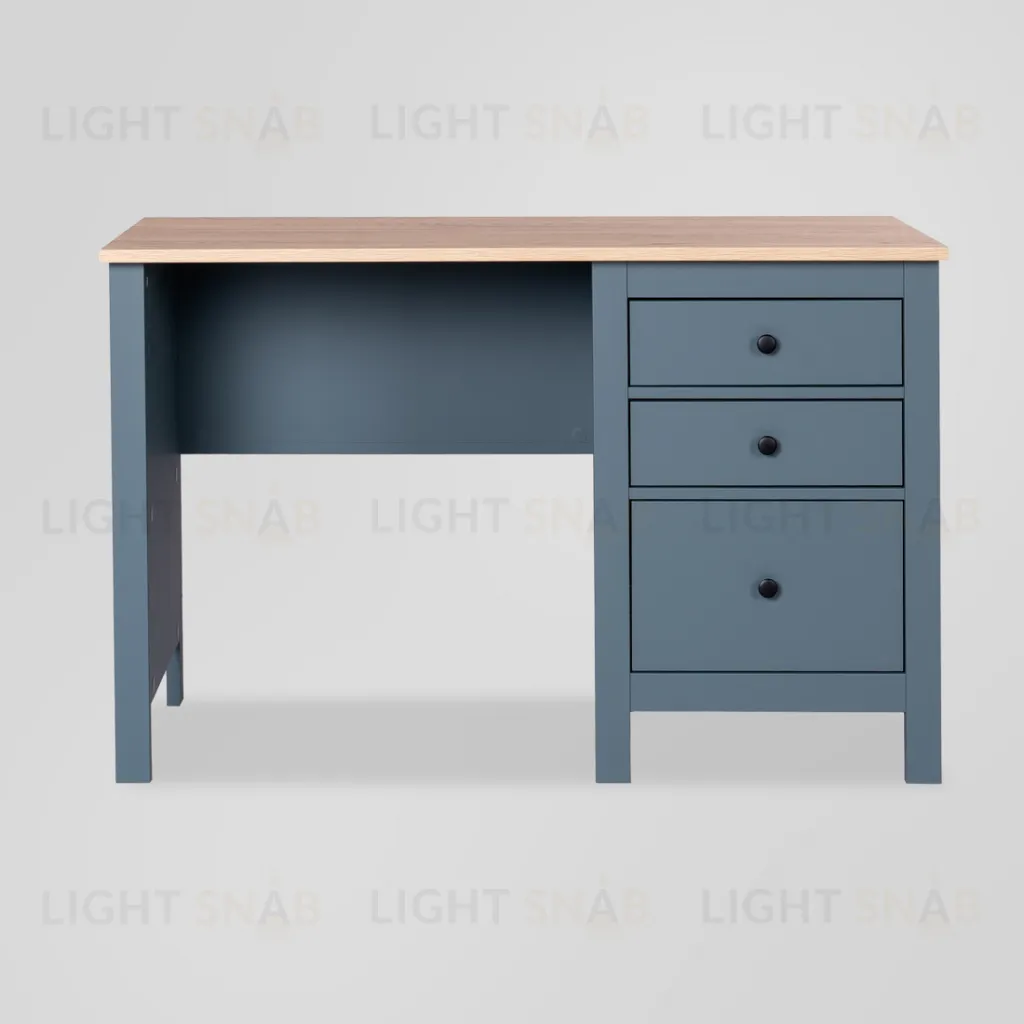 2.08.06.160.16 САГА стол письменный 120х56 темно-бирюзовый/ясень 2.08.06.160.16