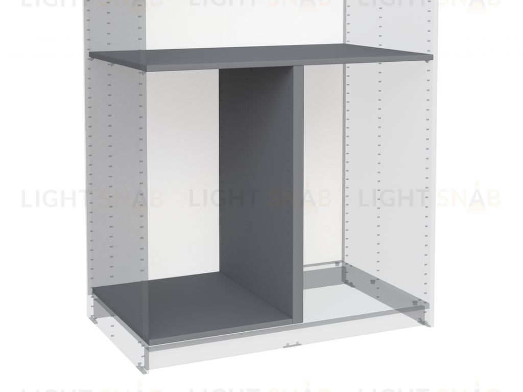 2.06.15.290.4 МАКС секция разделительная 100х58 серая 2.06.15.290.4