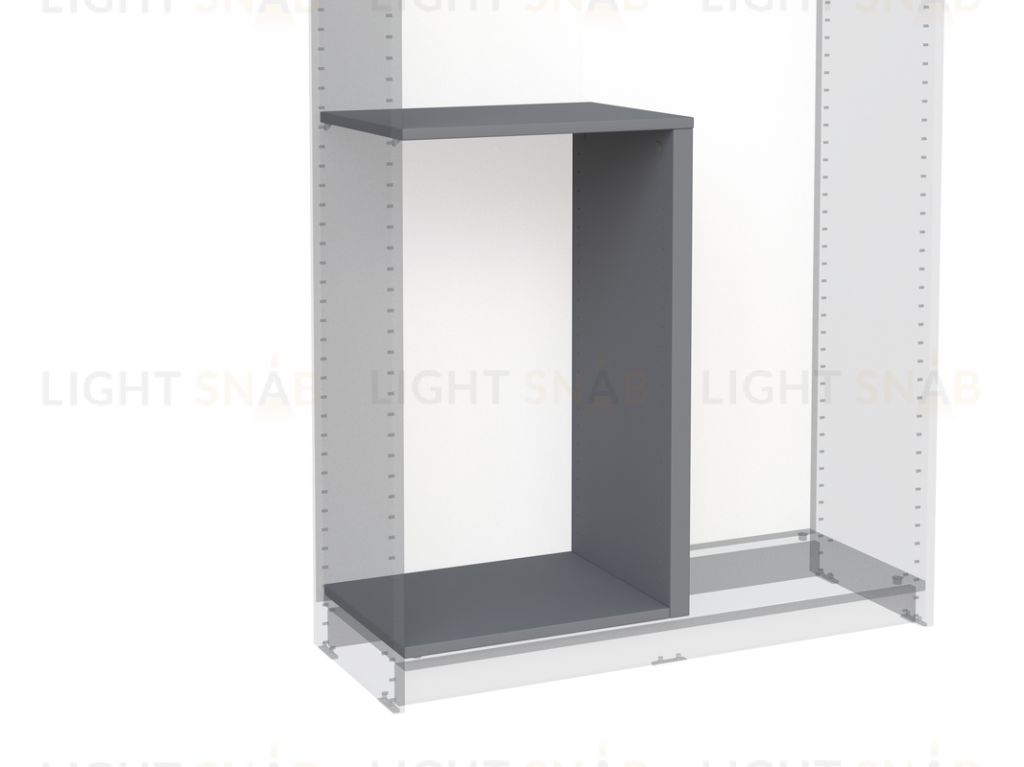 2.06.15.280.4 МАКС секция разделительная 75-100х36 серая 2.06.15.280.4