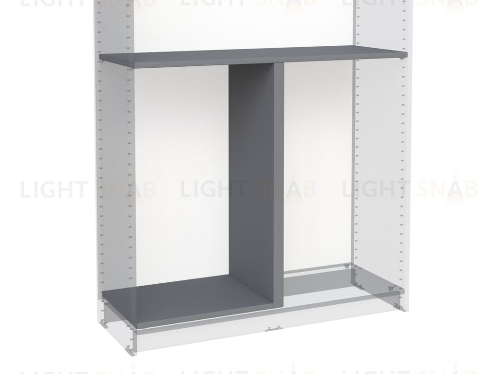 2.06.15.300.4 МАКС секция разделительная 100х36 серая 2.06.15.300.4