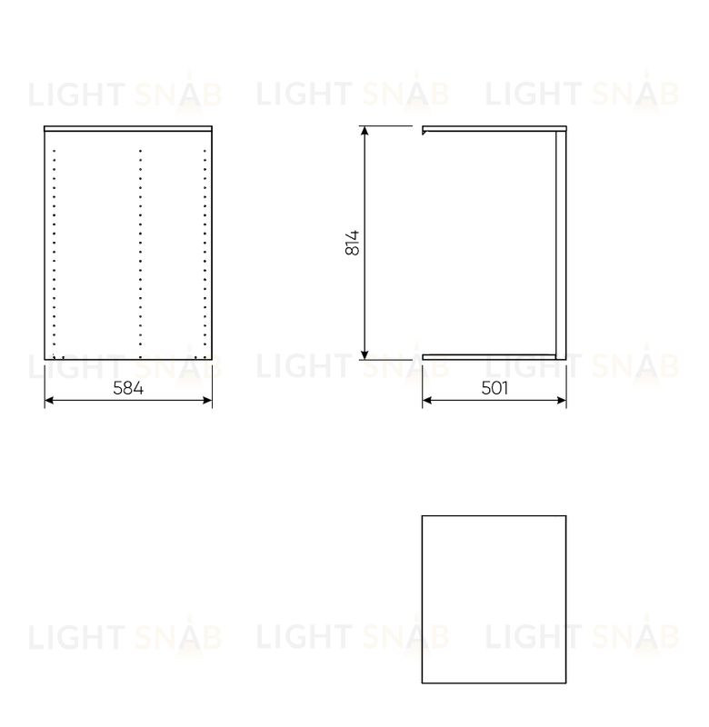 2.06.15.270.4 МАКС секция разделительная 75-100х58 серая 2.06.15.270.4