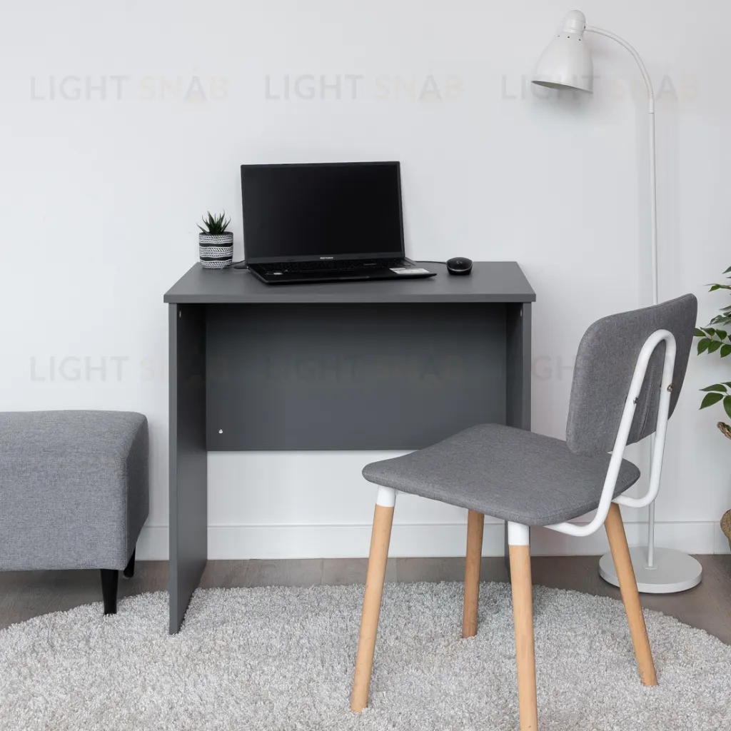 2.03.06.010.4 КАСТОР стол письменный 80х50 RU серый 2.03.06.010.4