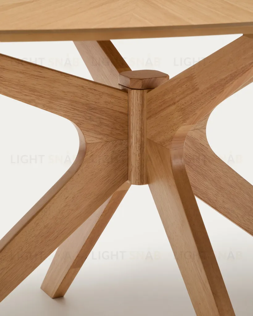 Стол Naanim из дубового шпона 180 x 110 см 252479