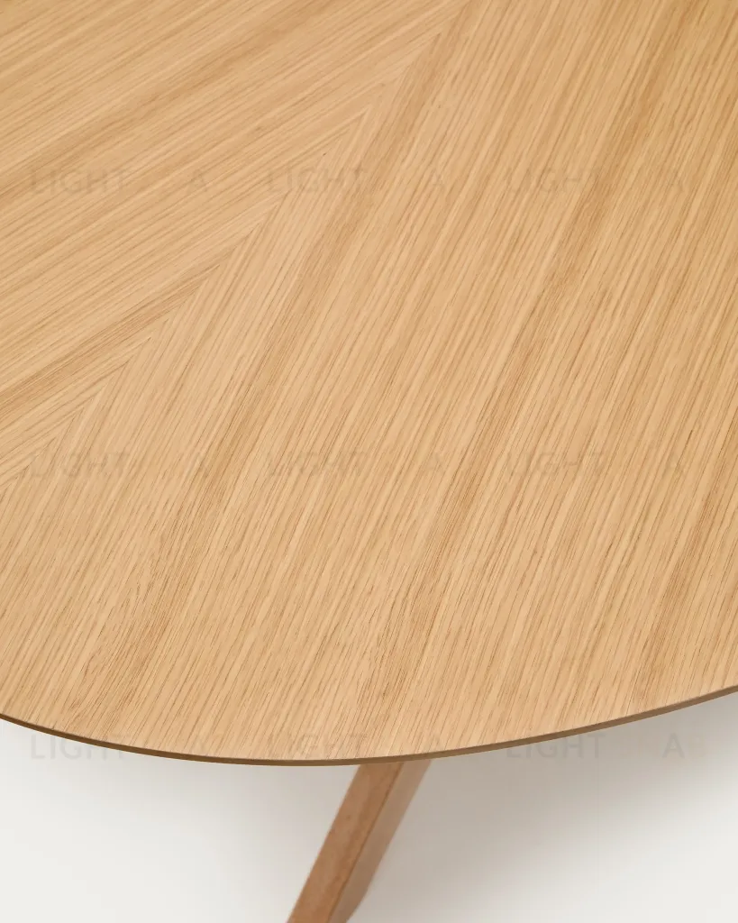 Стол Naanim из дубового шпона 180 x 110 см 252479