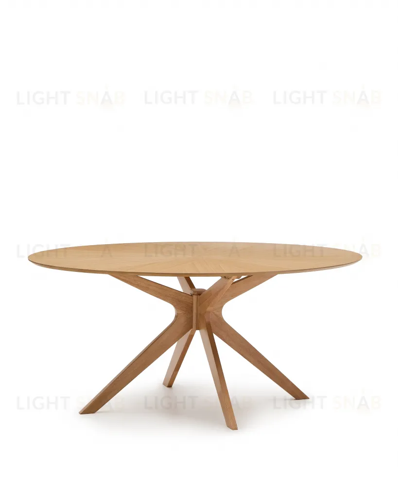 Стол Naanim из дубового шпона 180 x 110 см 252479