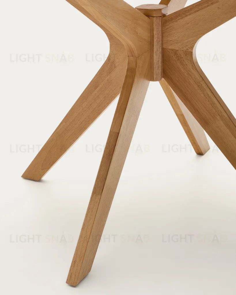 Круглый стол Naanim из дубового шпона Ø 120 см 252475