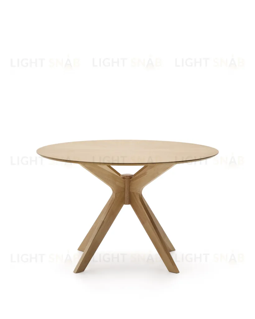 Круглый стол Naanim из дубового шпона Ø 120 см 252475