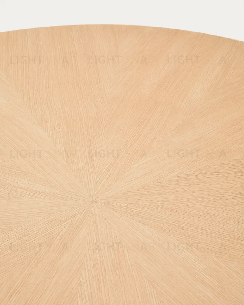 Круглый стол Naanim из дубового шпона Ø 120 см 252475