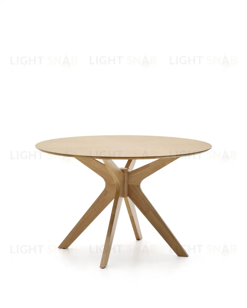 Круглый стол Naanim из дубового шпона Ø 120 см 252475