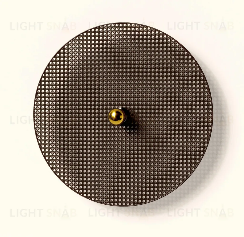 Бра Tan Tan A1053/15 см черный металл + 1125/90 см черный ротанг 092034