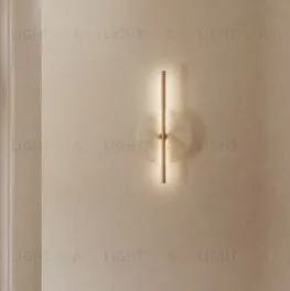 Бра Point латунный металл с диском из алебастра 214836