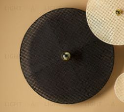 Бра Tan Tan A1053/15 см черный металл + 1125/90 см черный ротанг 092034