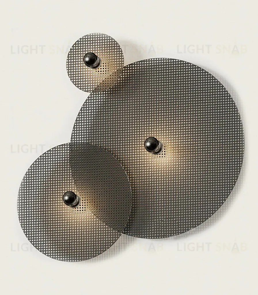 Бра Tan Tan A1053/15 см черный металл + 1125/90 см черный ротанг 092034