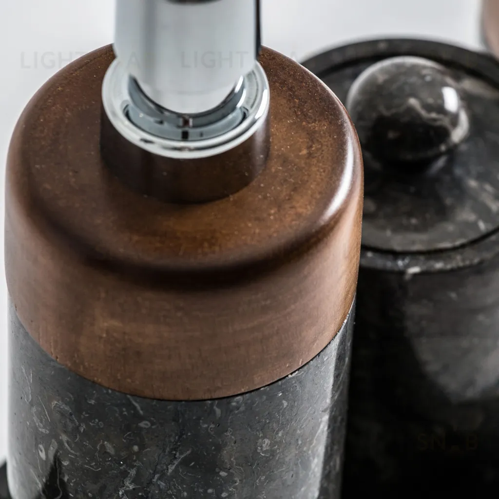 Набор для ванной из 4-х предметов NEPTUNO черный 170805