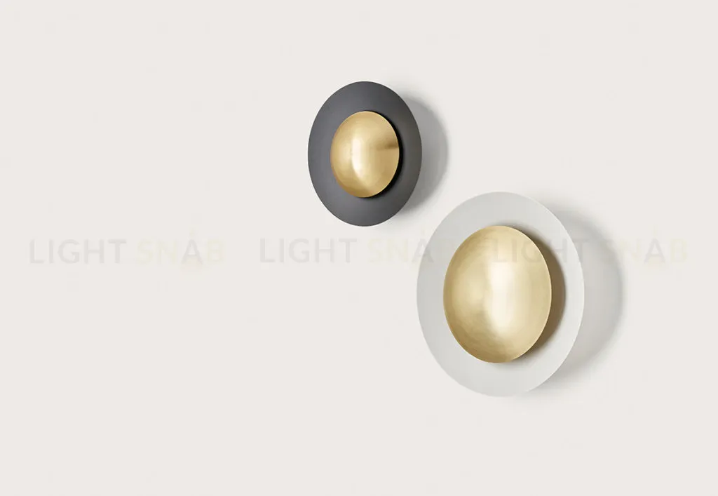 Бра Coss 40 cm белое + диффузор 25 cm латунь 092182