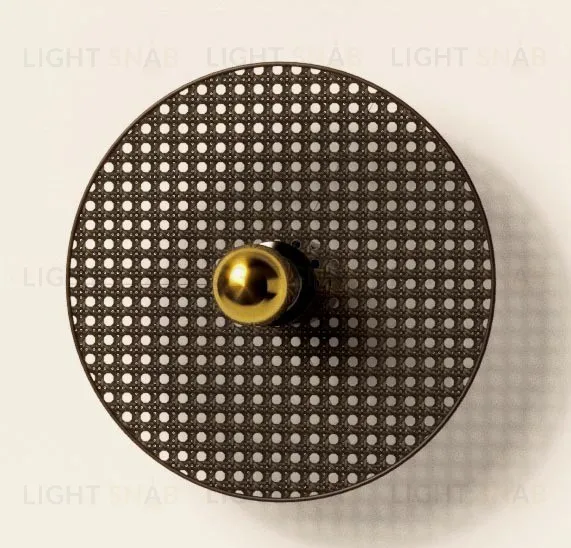 Бра Tan Tan A1053/5 см черный металл + 1125/30 см черный ротанг 092062