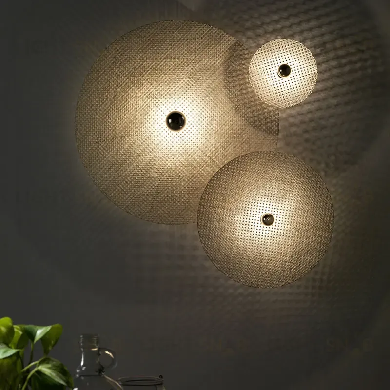 Бра Tan Tan A1053/5 см черный металл + 1125/30 см черный ротанг 092062