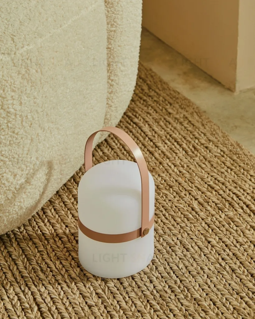 Ridley mini Настольная лампа LED с ручкой розового цвета 193171