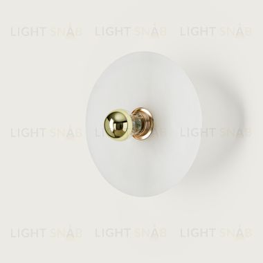 Бра Alba 35 см алебастр + цоколь 5 см золотой металл 216392