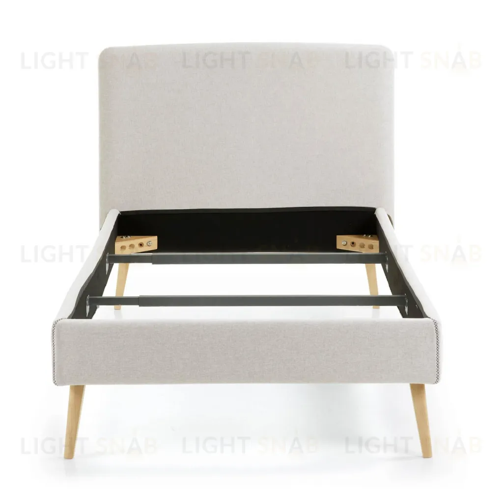 Кровать Lydia 90х190 бежевая 052258