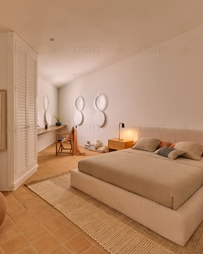 Ковер из шерсти Blart бежевого цвета с контрастной полосой по бокам 160 x 230 см 254163