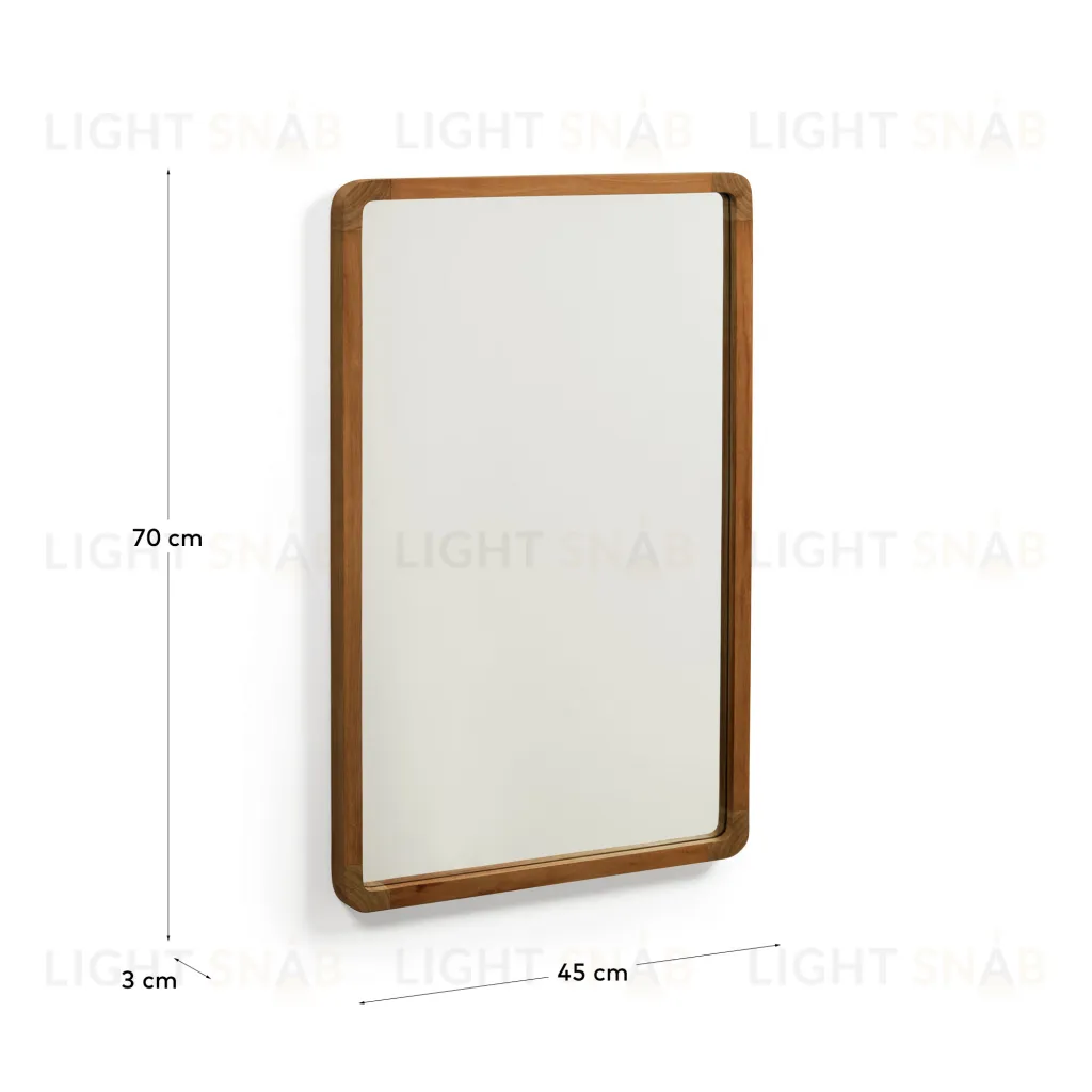 Shamel Зеркало из массива тика с отделкой под орех 45 x 70 см 163603